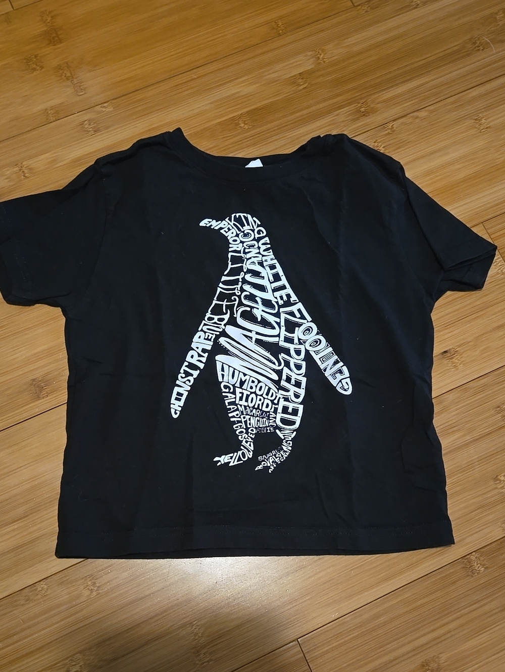 Black Kids Penguin Graphic Tee - 4T